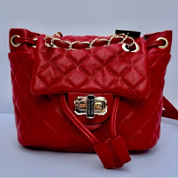 Badgley Mischka Scarlet Quilted Backpack main image 4